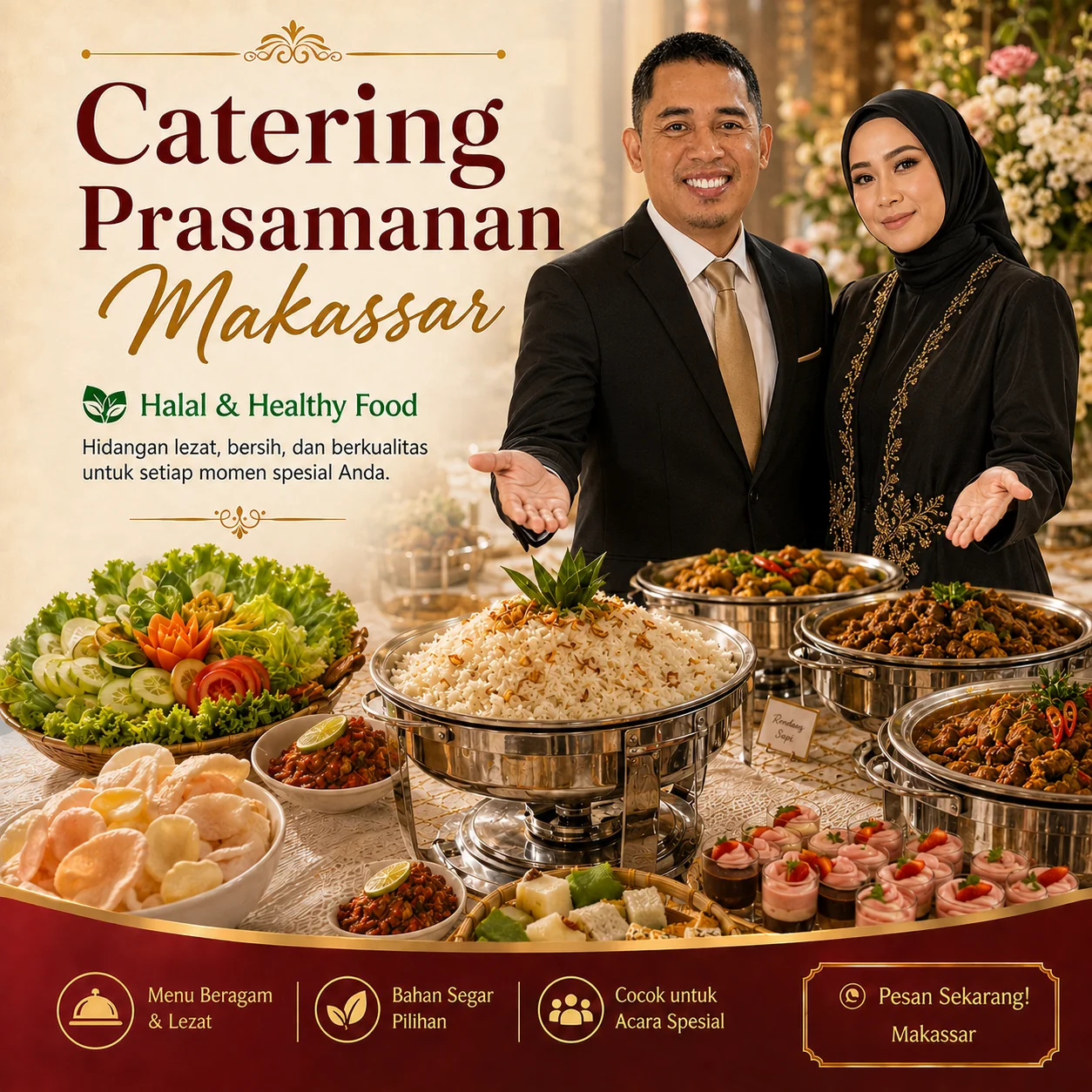 Catering prasmanan Makassar Abah Ayi