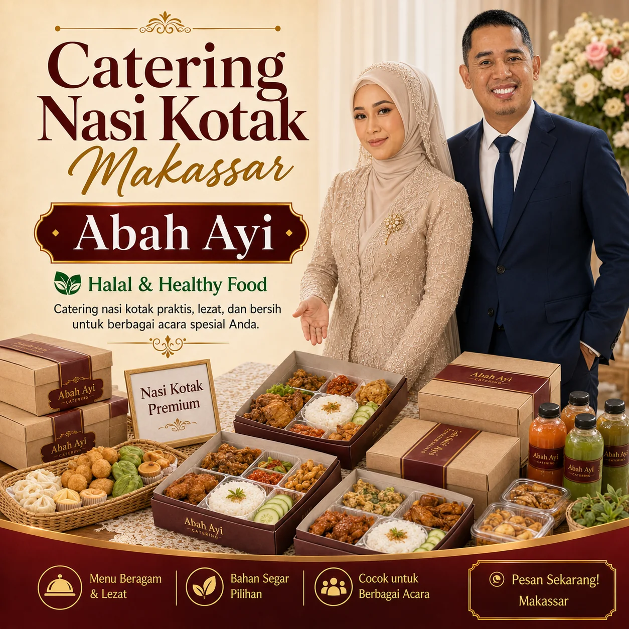 Catering nasi kotak Makassar Abah Ayi